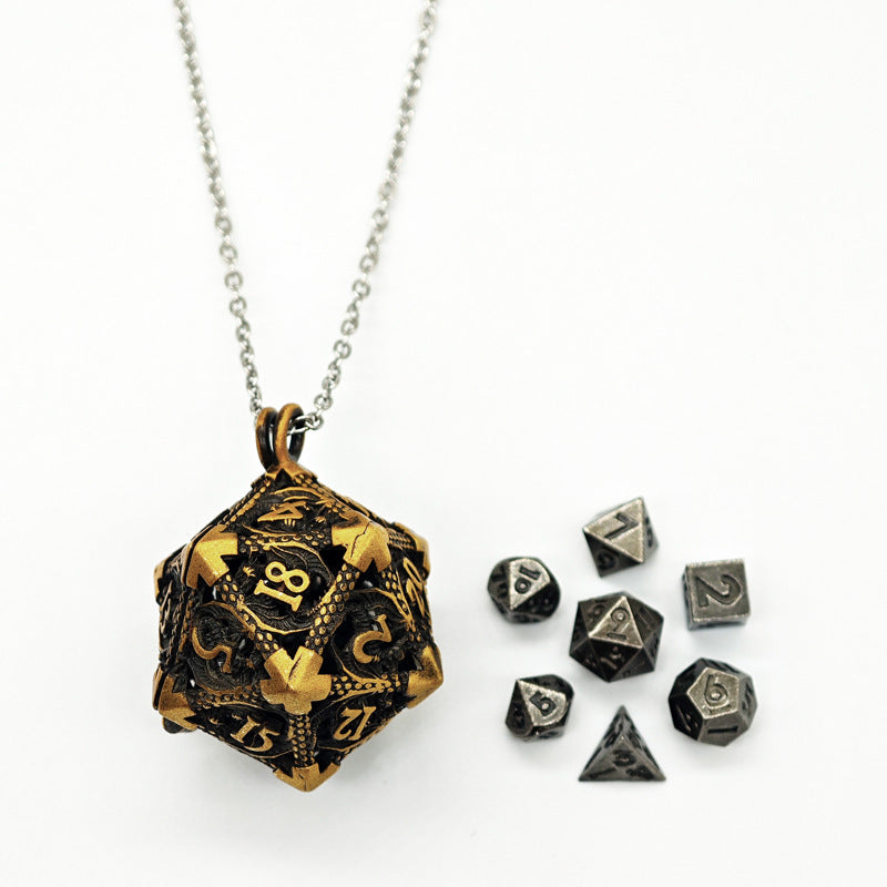 Hollow 6mm Mini Dice Necklace