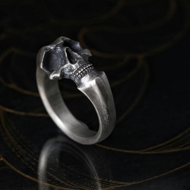 925 silver skull ring