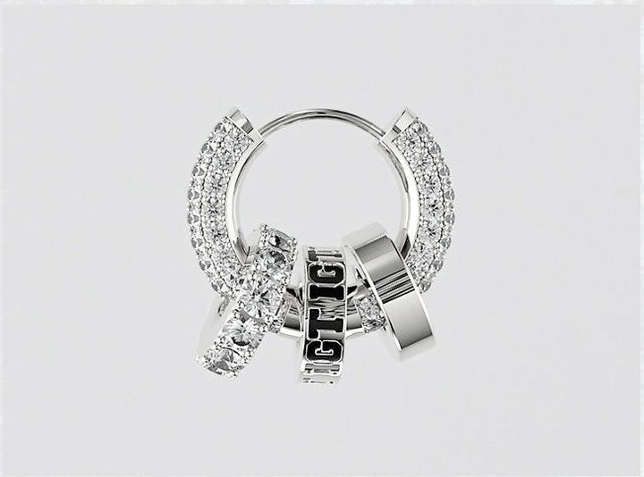 Zircon earrings