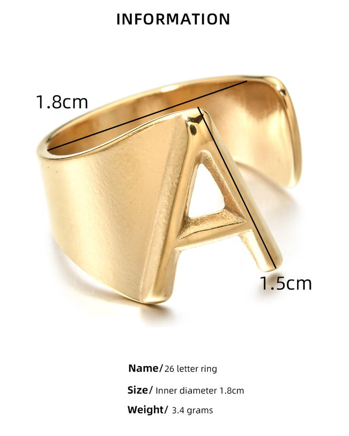 Alphabet Rings