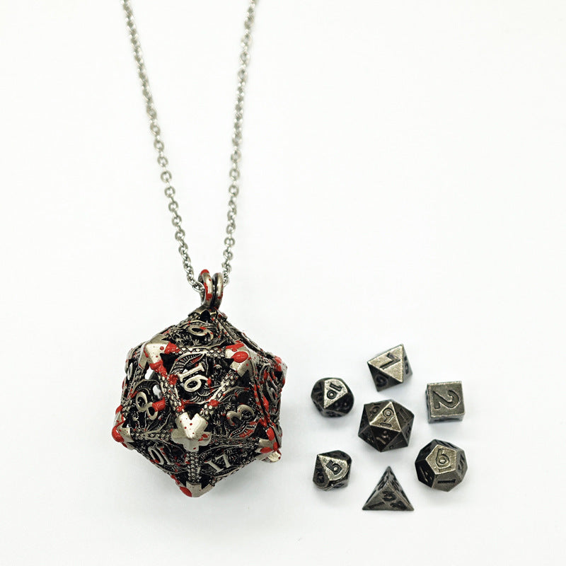 Hollow 6mm Mini Dice Necklace