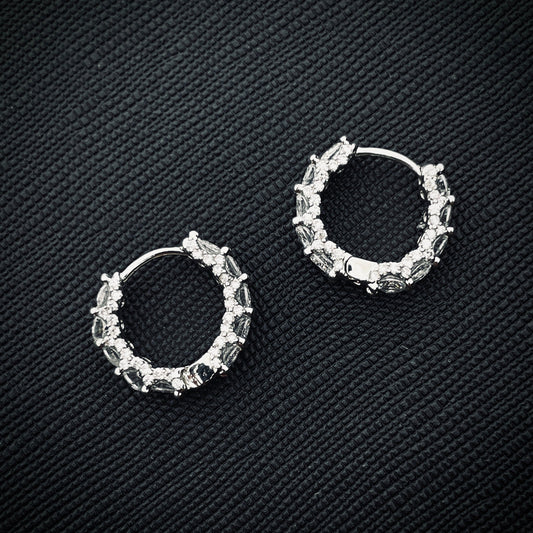 Diamond eternity earrings