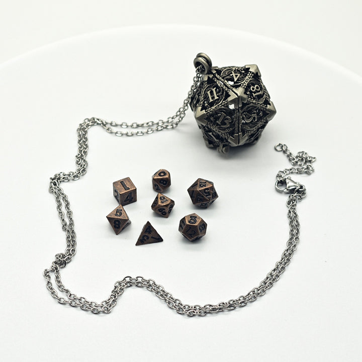 Hollow 6mm Mini Dice Necklace