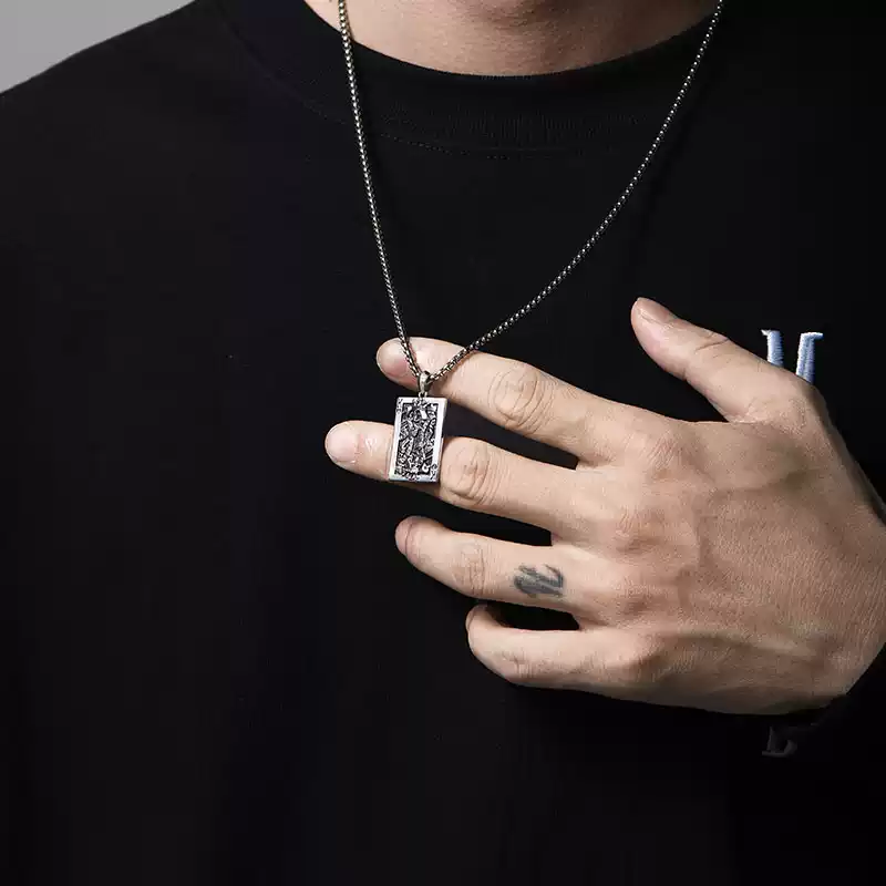 Playing Cards King K Necklace