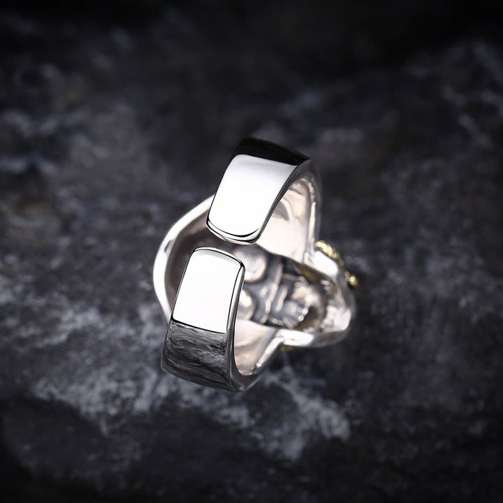 Python Wrapped Skull Ring