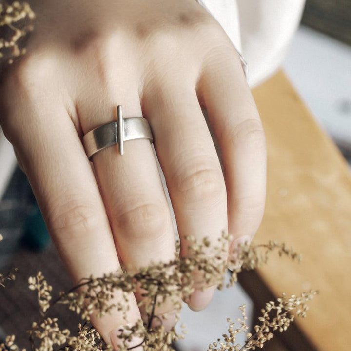 Vintage Frosted Textured Ring