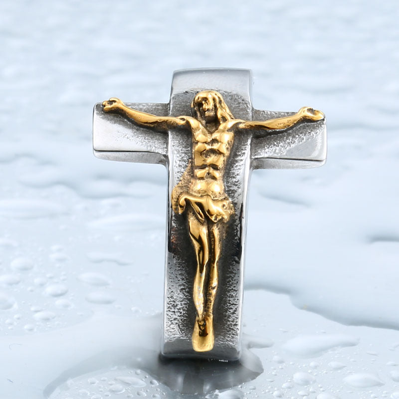 Vintage Jesus Crucifixion Ring