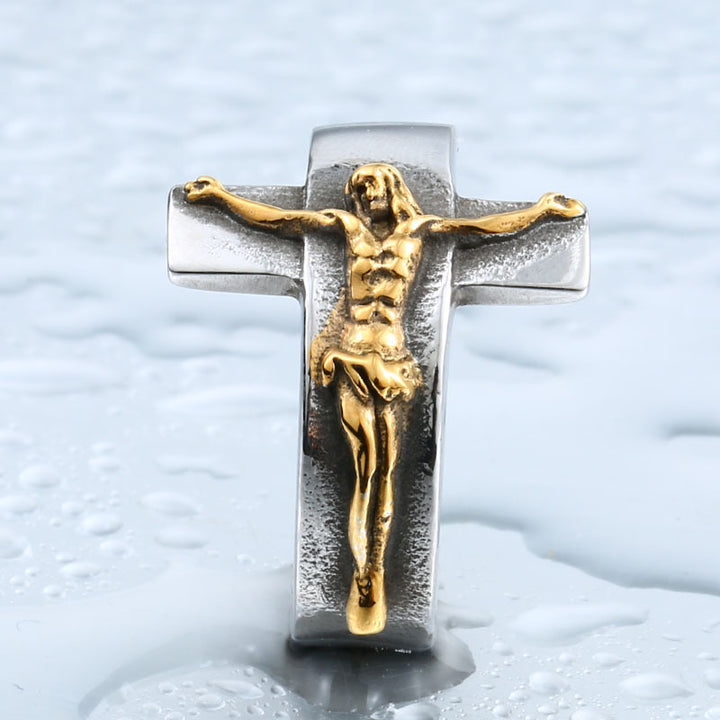 Vintage Jesus Crucifixion Ring