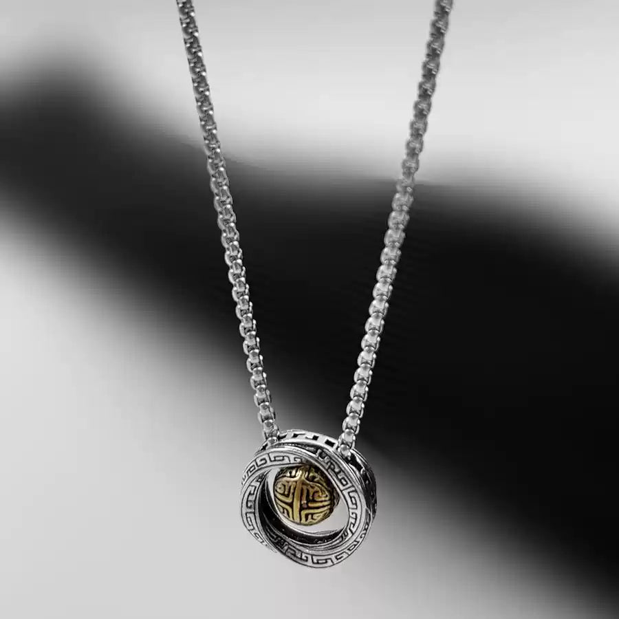 Mobius Loop Lucky Bead Necklace