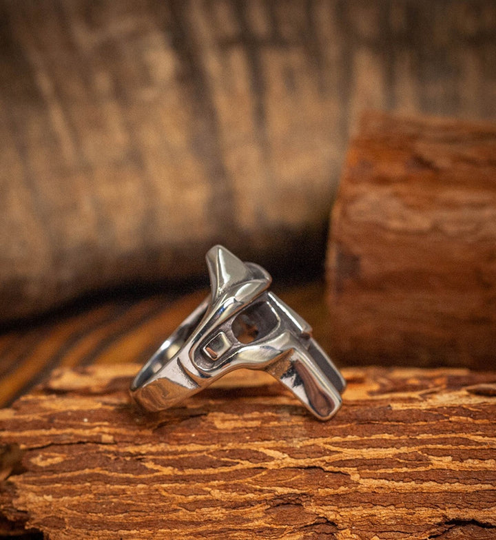 Hip Hop Vintage Gladiator Mask Ring