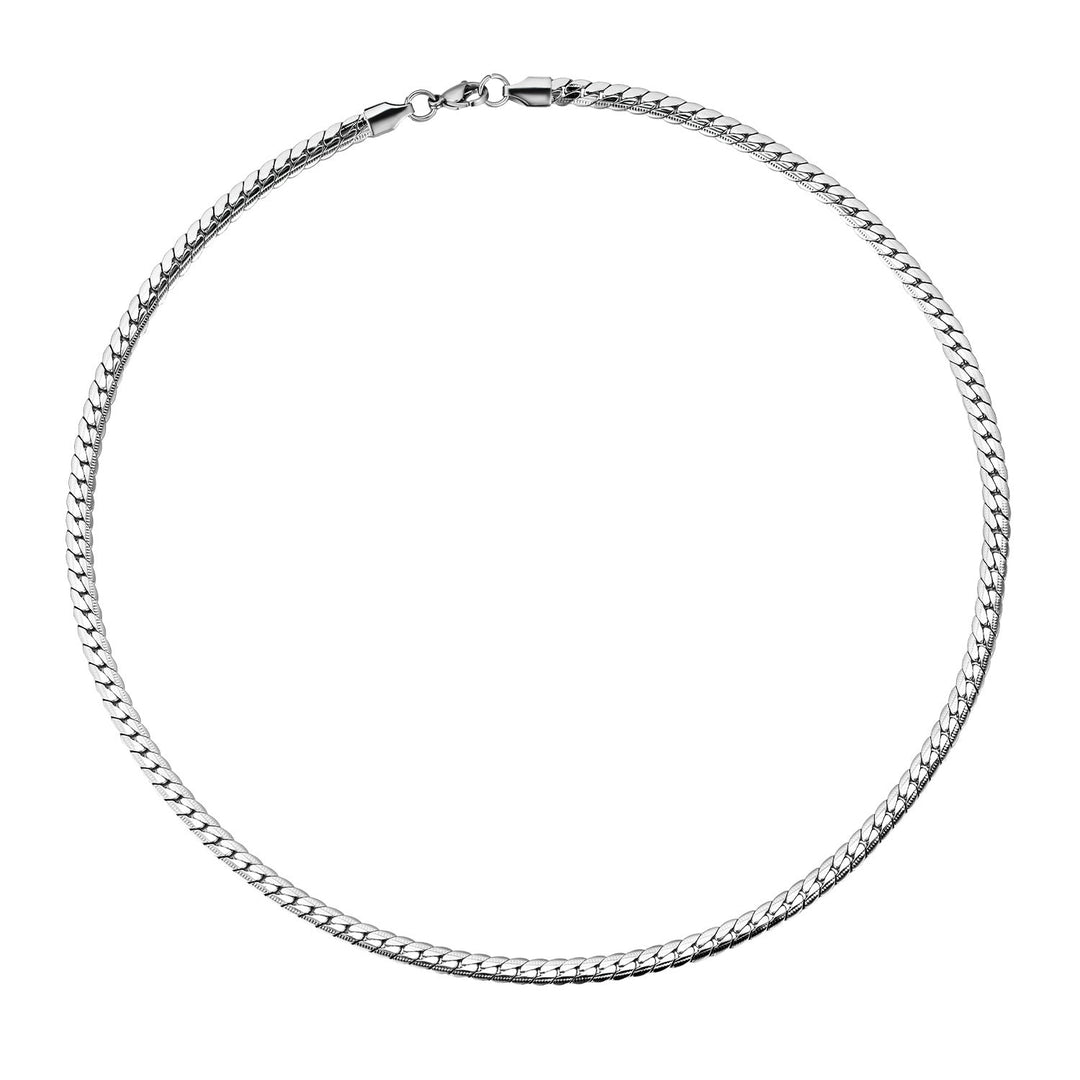 Hip Hop Style Gold Embossed Textured Necklace