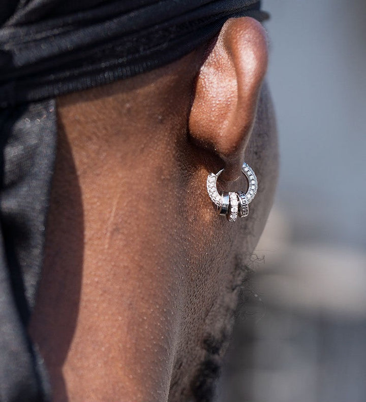 Zircon earrings