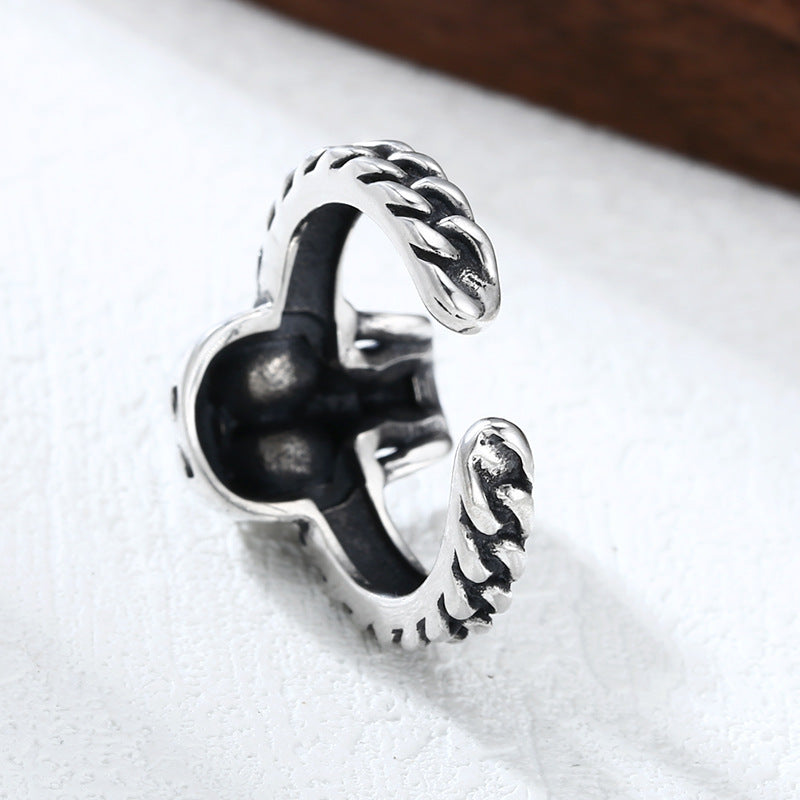 Skull Open-Band Ring
