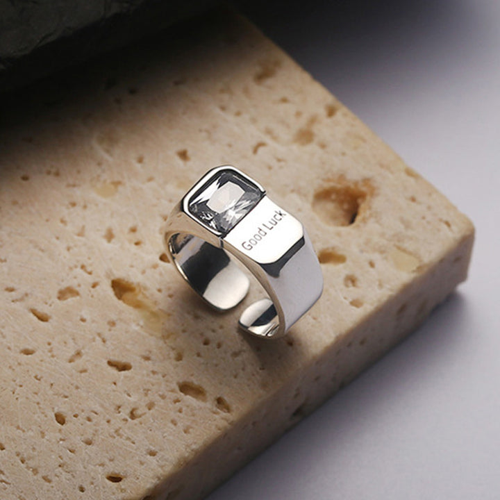 Square Diamond Lucky Ring
