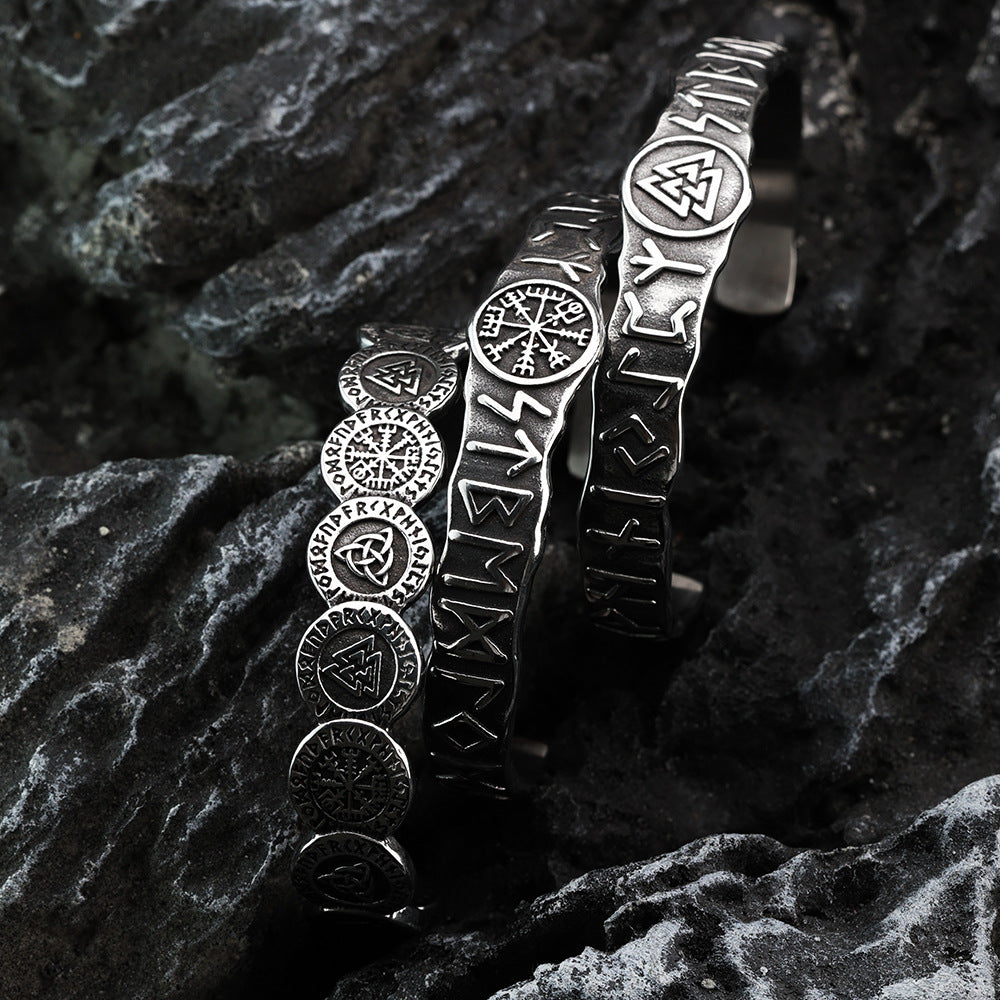 viking rune bangle