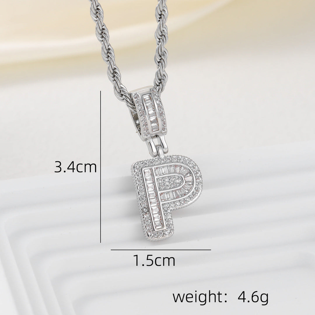 Alphabet Pendant Necklace