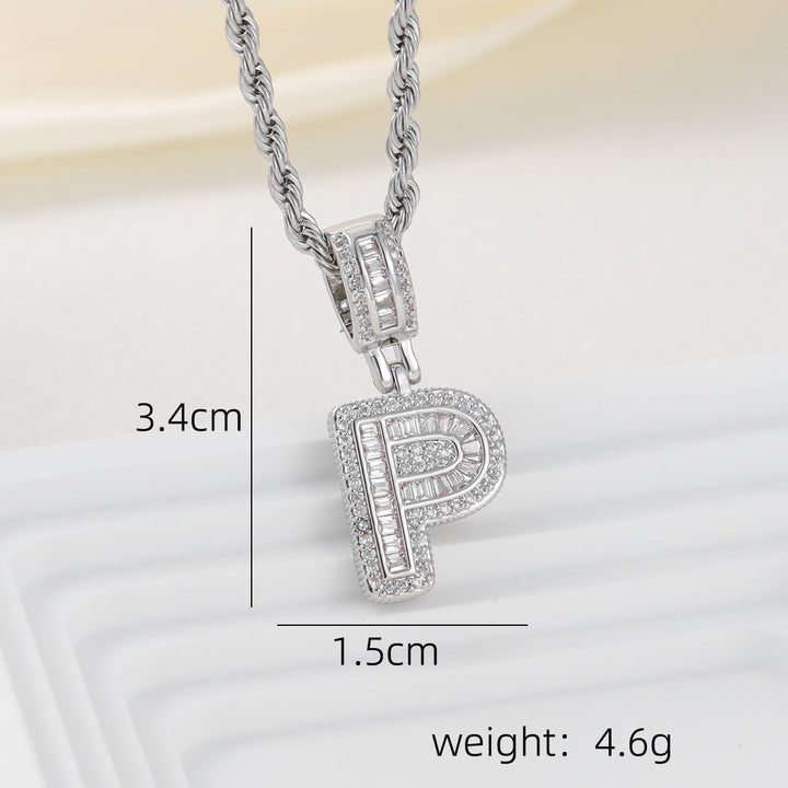 Alphabet Pendant Necklace