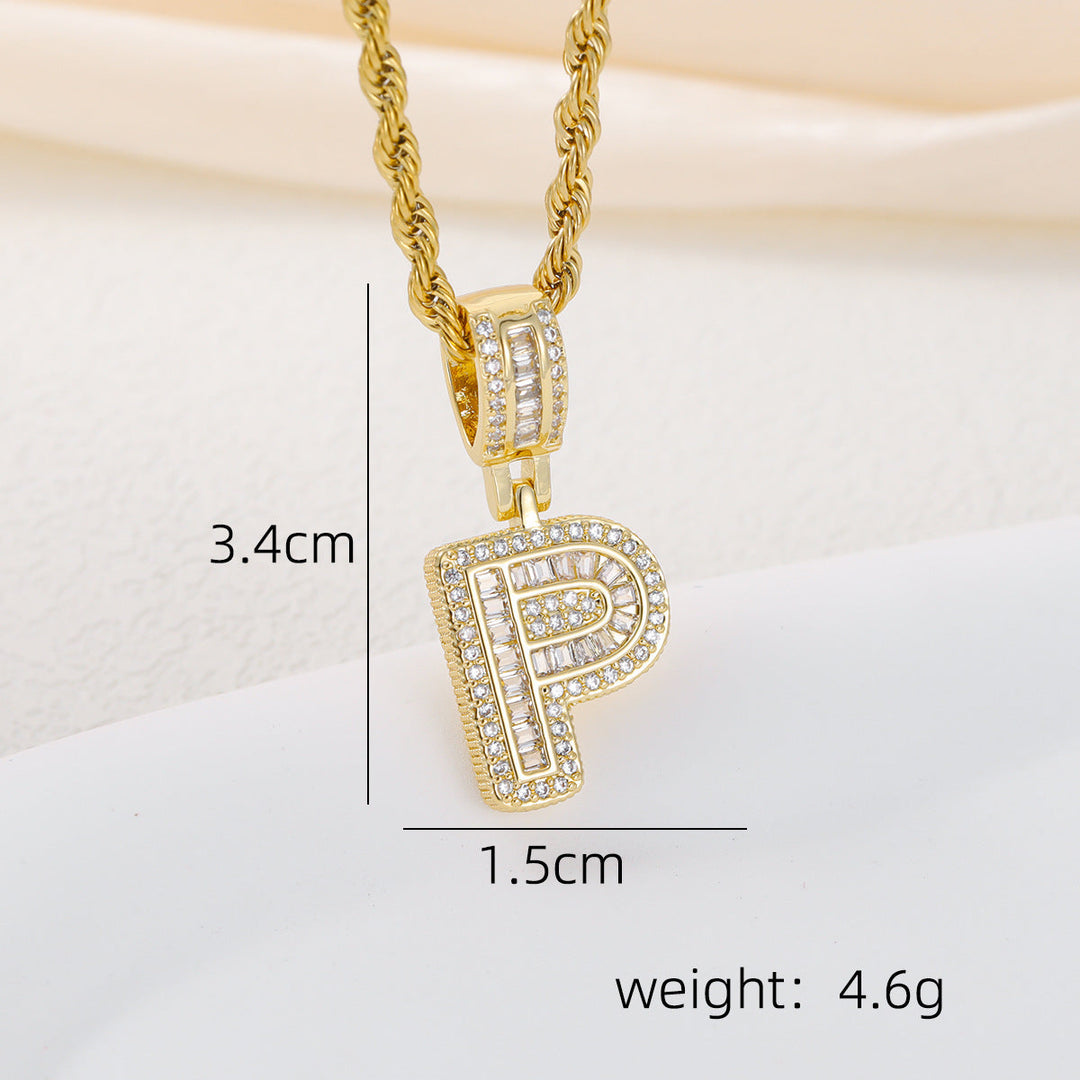 Alphabet Pendant Necklace