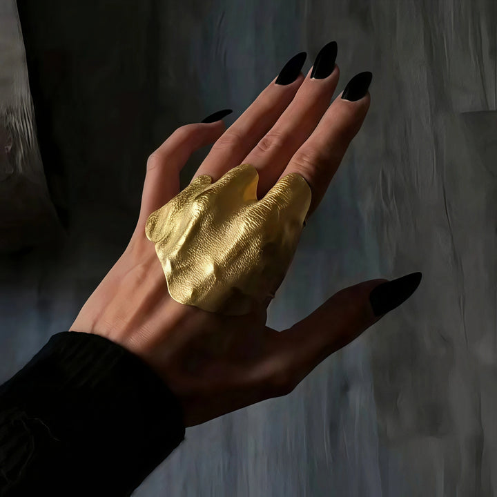 Irregular Pleated Ring
