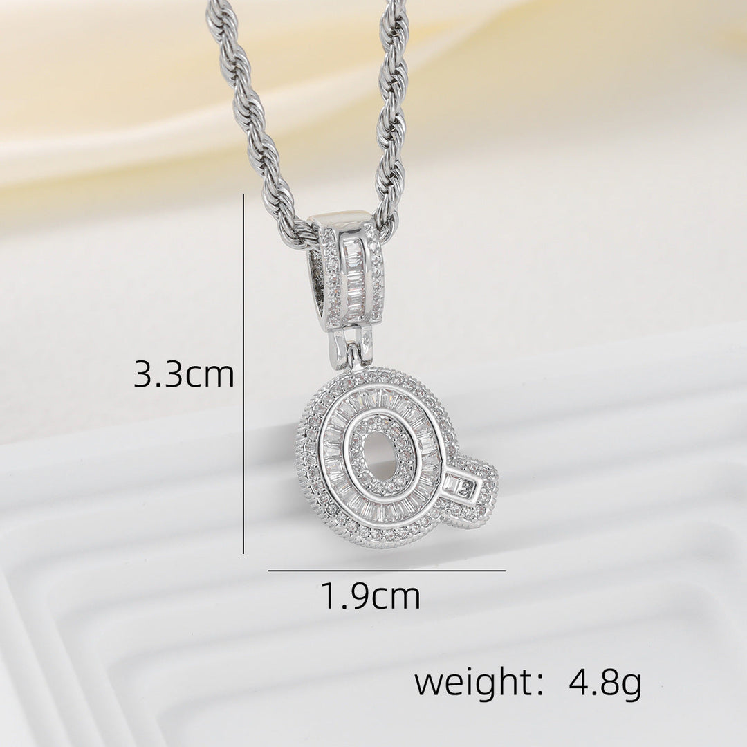 Alphabet Pendant Necklace