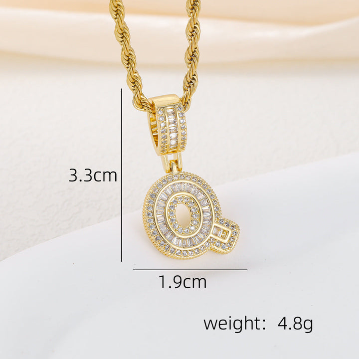 Alphabet Pendant Necklace