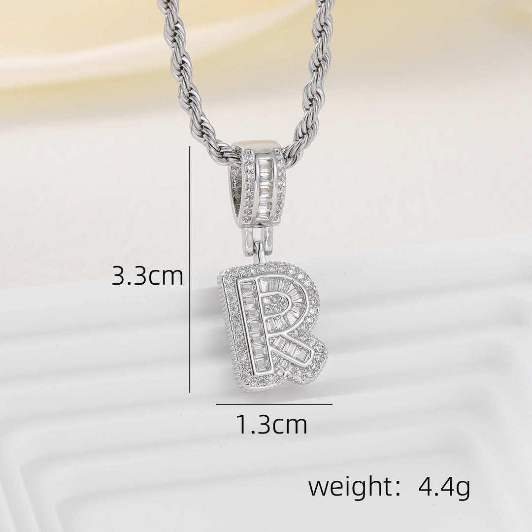 Alphabet Pendant Necklace