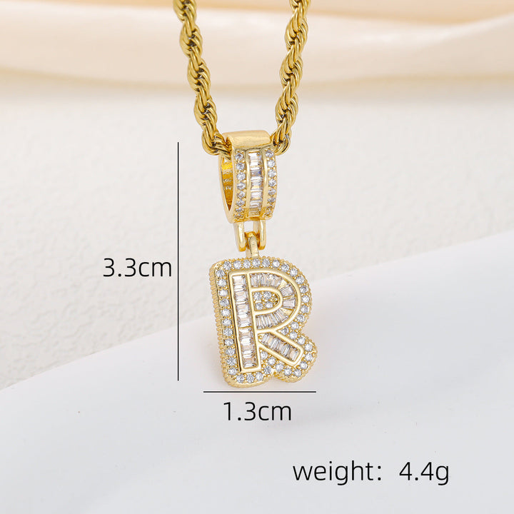 Alphabet Pendant Necklace
