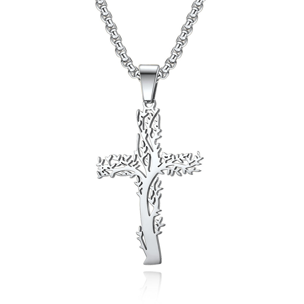 Tree of Life Cross Necklace