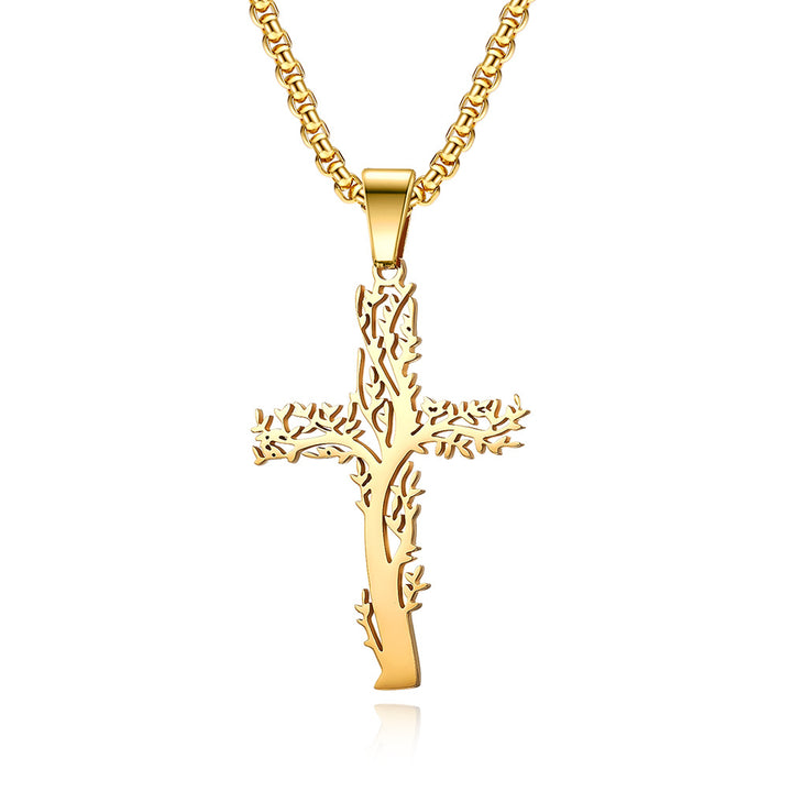 Tree of Life Cross Necklace