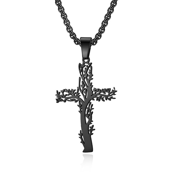 Tree of Life Cross Necklace
