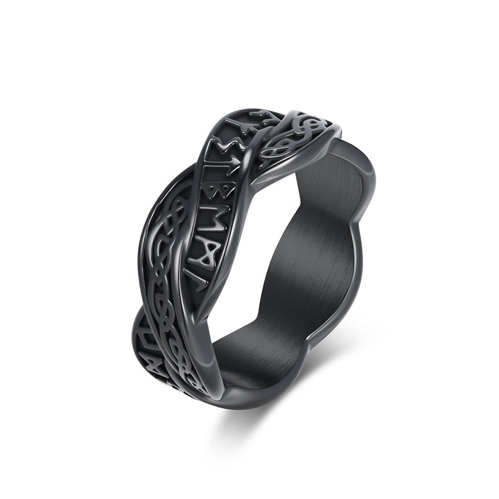 Viking Eternal Knot Rune Titanium Steel Ring