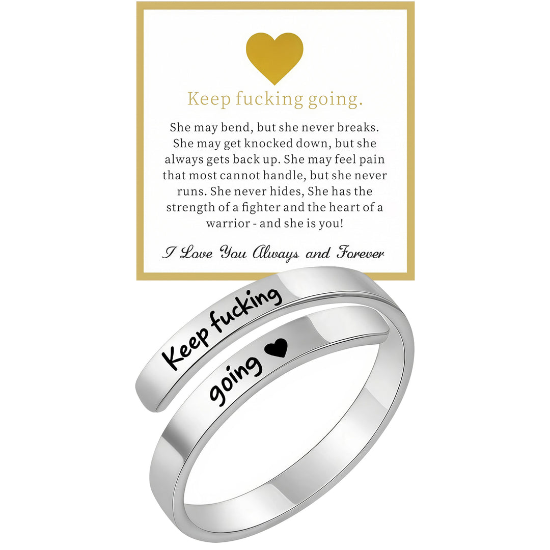 New Dad I Love You Engraved Titanium Steel Ring