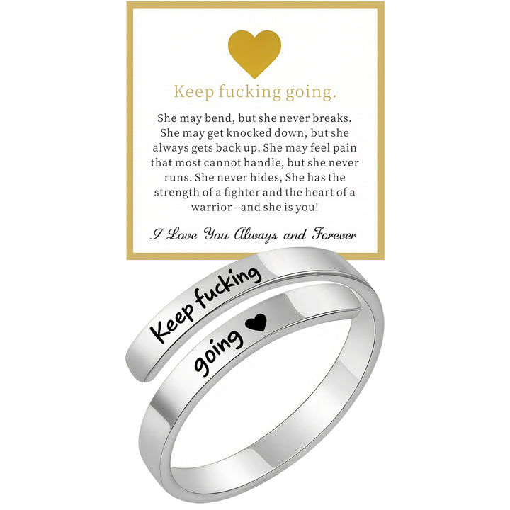 New Dad I Love You Engraved Titanium Steel Ring