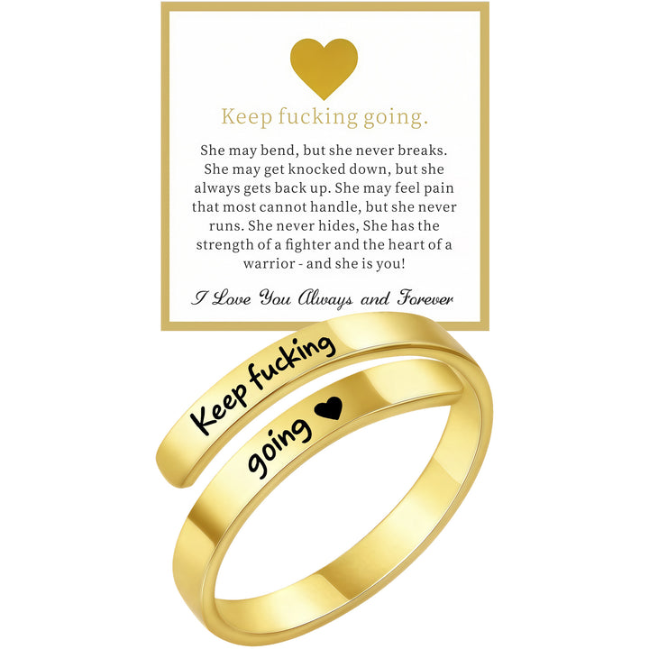 New Dad I Love You Engraved Titanium Steel Ring