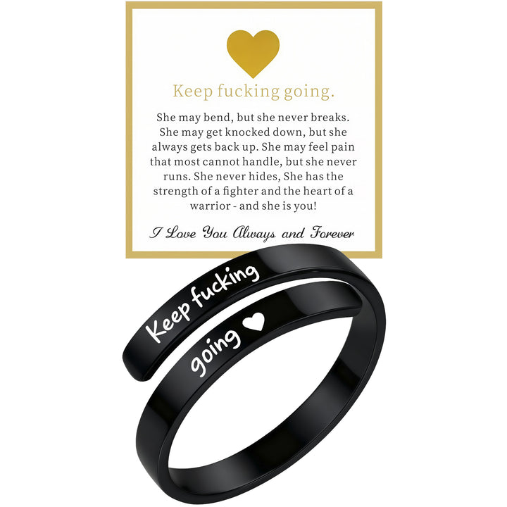 New Dad I Love You Engraved Titanium Steel Ring