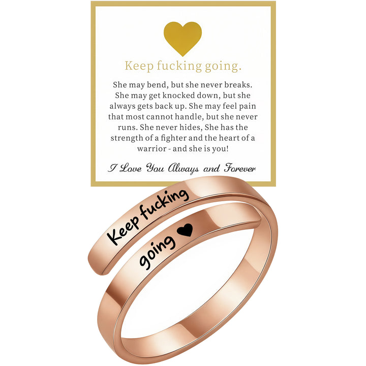 New Dad I Love You Engraved Titanium Steel Ring