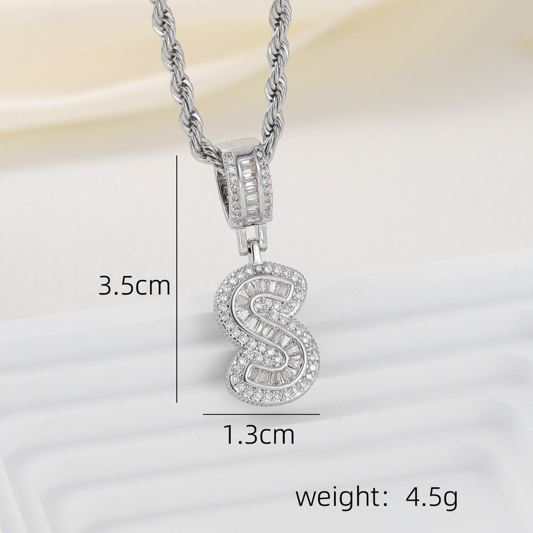 Alphabet Pendant Necklace