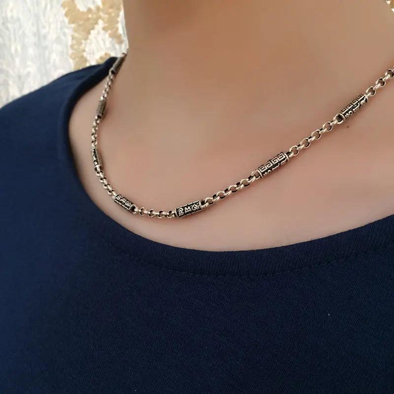 Silver Hoop Necklace