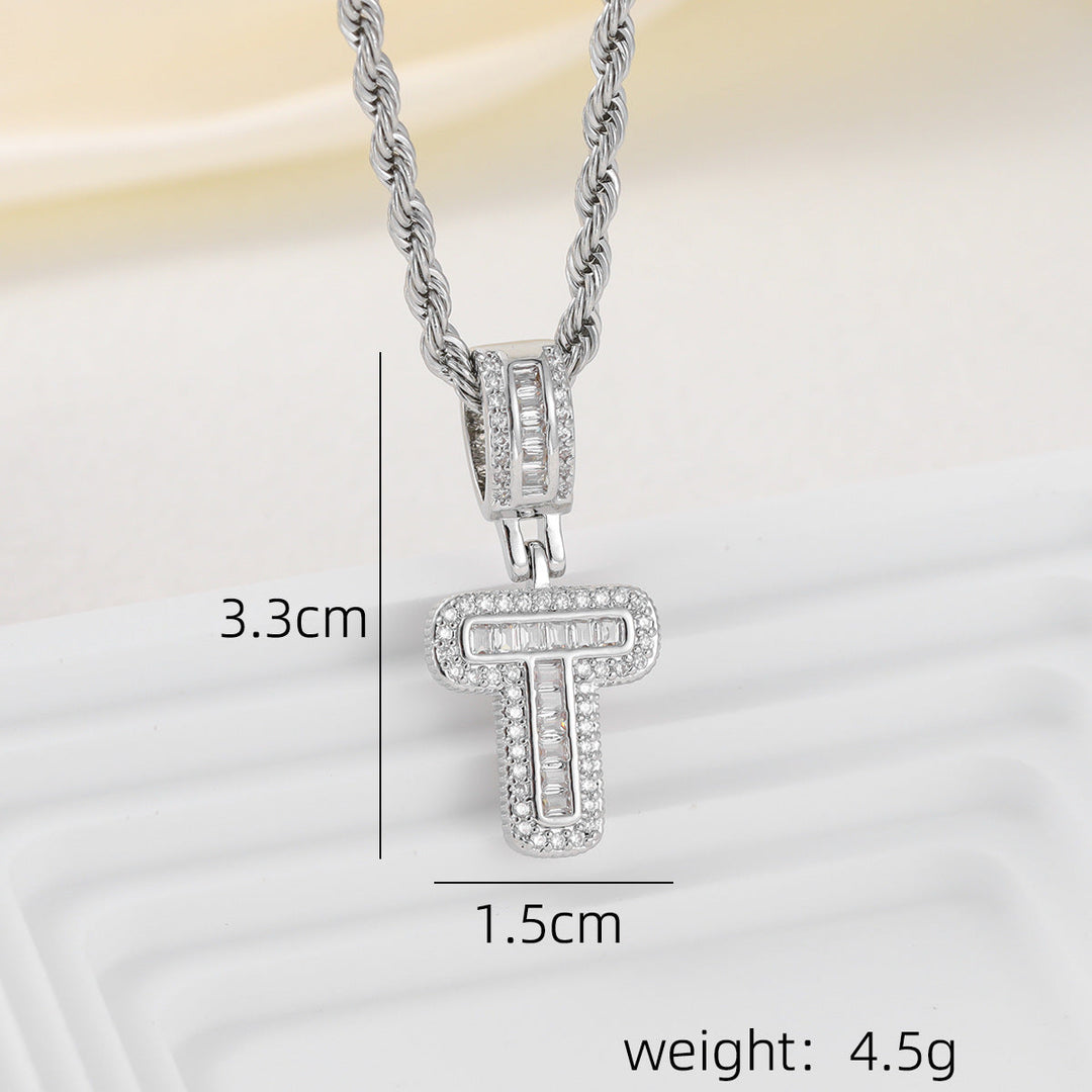 Alphabet Pendant Necklace