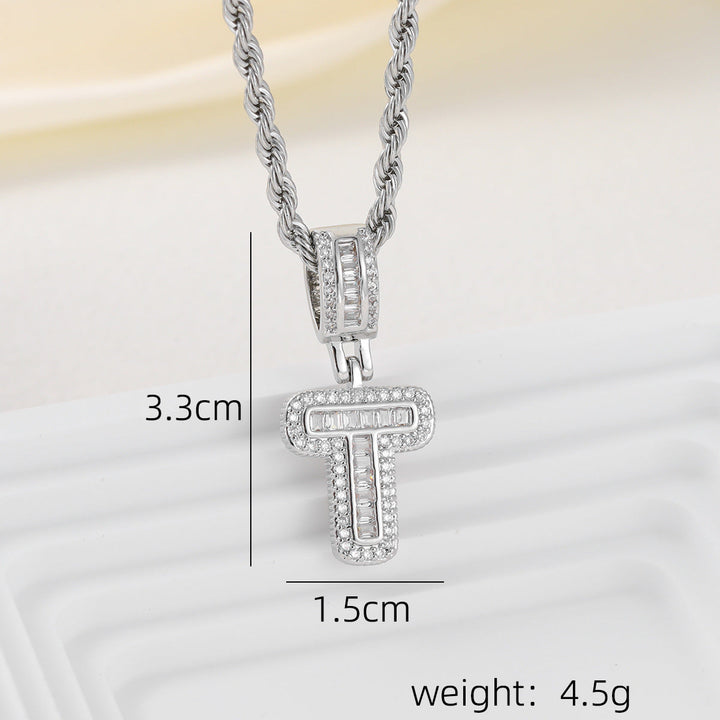 Alphabet Pendant Necklace
