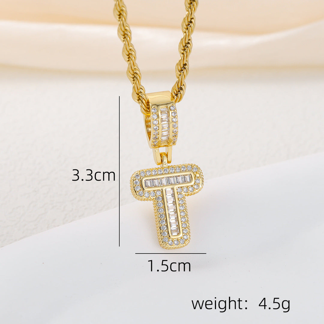 Alphabet Pendant Necklace