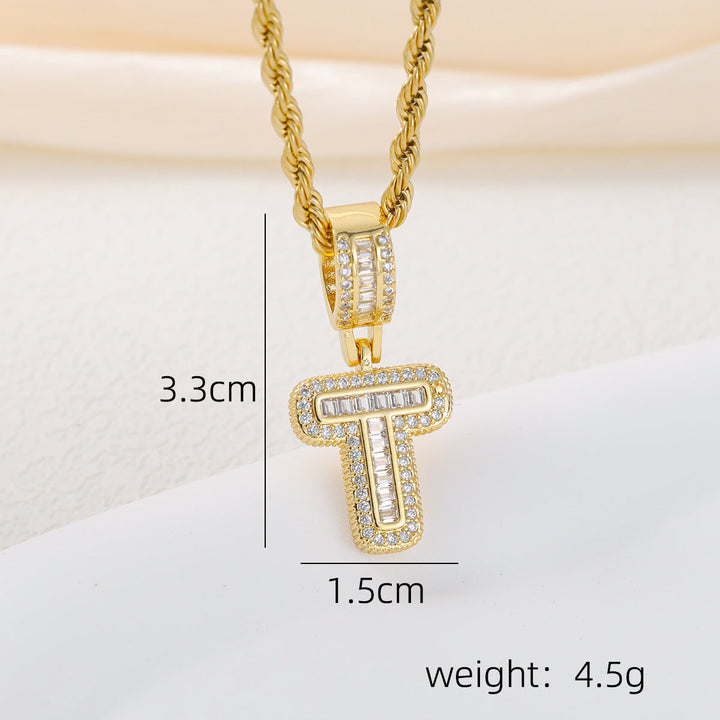 Alphabet Pendant Necklace