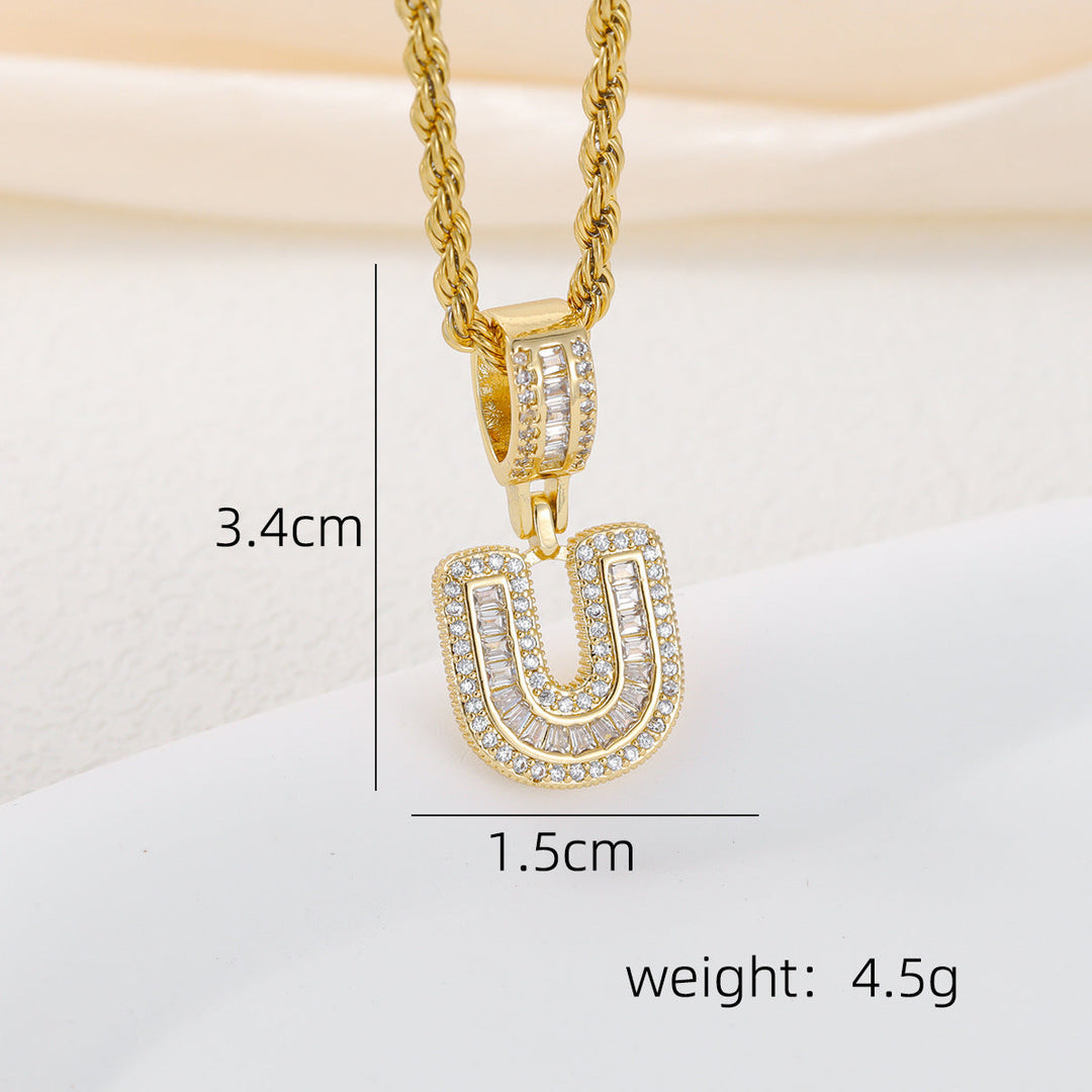 Alphabet Pendant Necklace
