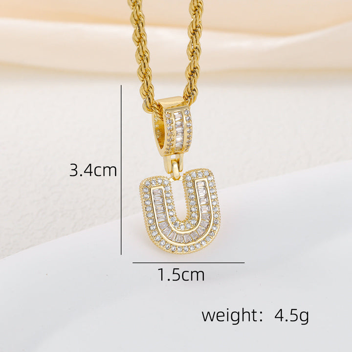 Alphabet Pendant Necklace