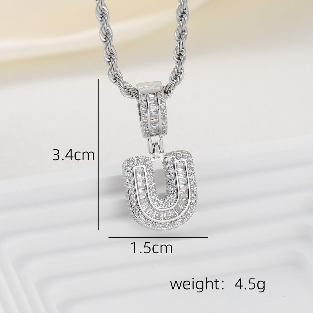 Alphabet Pendant Necklace