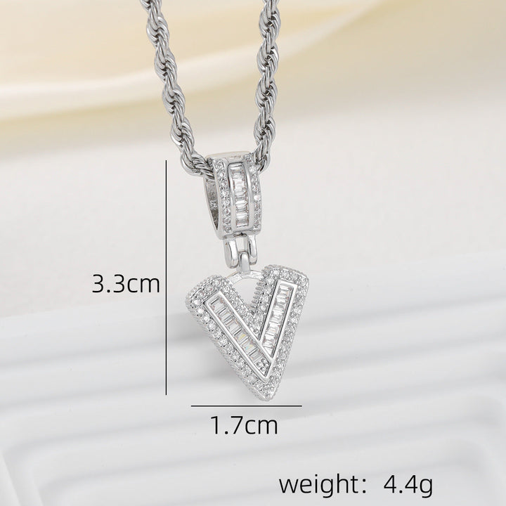 Alphabet Pendant Necklace