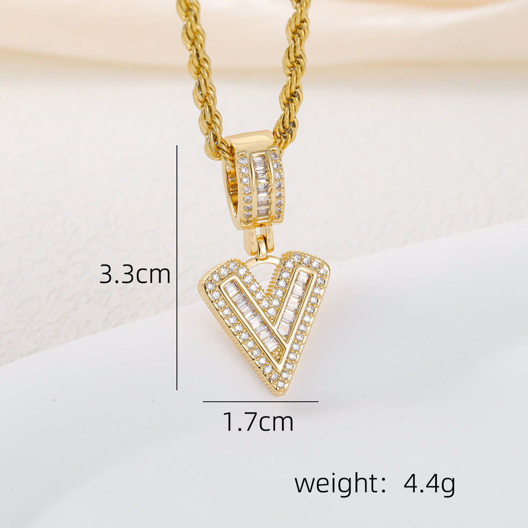 Alphabet Pendant Necklace