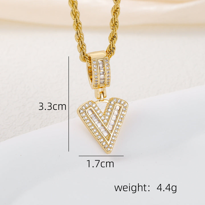 Alphabet Pendant Necklace