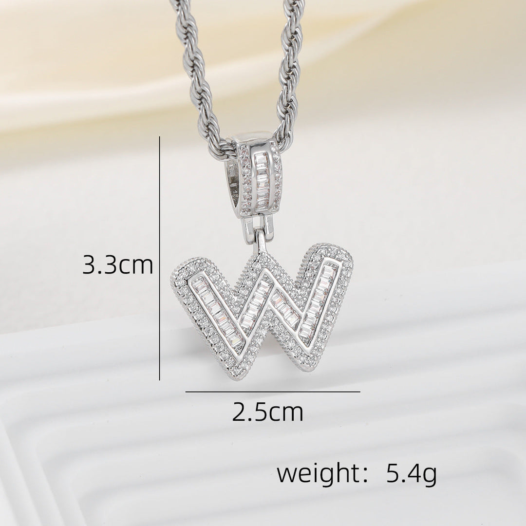 Alphabet Pendant Necklace