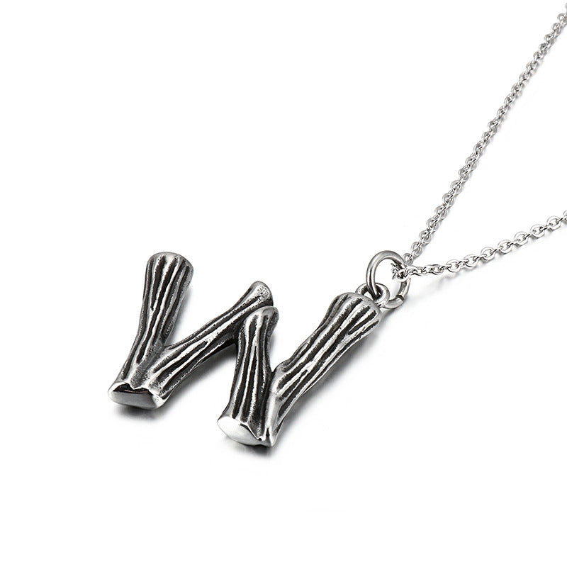 Alphabet Pendant Necklace